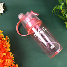 Plastic 2 In 1 Mist Spray Water Bottle (Multicolor / 400 ML / 1 Pc) - justgrabit.in | Just Grab It