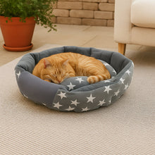 3XL Extra - Large Star Pattern Round Pet Bed for Cats & Small Dogs - justgrabit.in | Just Grab It