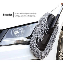 Car Duster, Long Retractable / Soft / Non - Slip / Handle Multipurpose Microfiber Wash Brush Vehicle Interior and Exterior Cleaning Kit with for Car, Boats or Home - justgrabit.in | Just Grab It