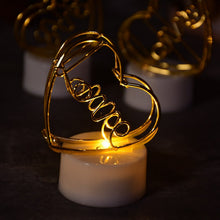 Set of 12 Multicolor Flameless Heart Candles for Decoration, Diwali - justgrabit.in | Just Grab It