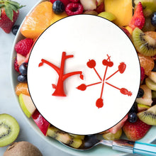 6 Pc Fruit Fork widely used for fruits and vegetable salads while eating them, because of its pointed easy pickup shape and all. - Justgrabit Inc.