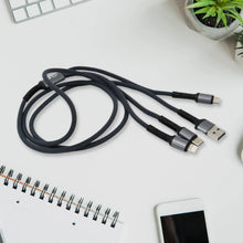 JK 3 in 1 Multi Super Fast Charging Cable (1 Pc / 1200 MM) - justgrabit.in | Just Grab It