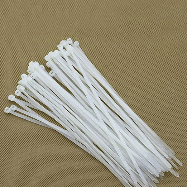 6Inch Nylon Self Locking Cable Ties, Heavy Duty Strong Zip Wire Tie. Pack of 100 - Justgrabit Inc.