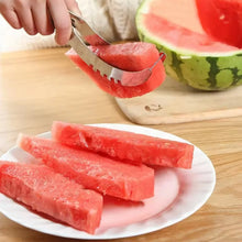 3in1 Stainless Steel Watermelon Cantaloupe Slicer Knife, Corer Fruit, Vegetable Tools Kitchen (1 Pc) - Justgrabit Inc.