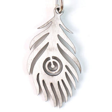 Stylish Stainless Steel Peacock Feather Keychain (1 Pc) - justgrabit.in | Just Grab It