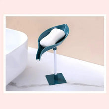 Soap Holder Leaf - Shape Self Draining Soap Dish Holder, With Suction Cup Soap Dish Suitable for Shower, Bathroom, Kitchen Sink - Justgrabit Inc.