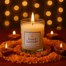 In'lief French Lavender Soy Blend Scented Candle in Glass Jar (50GM / 1 Pc) - justgrabit.in | Just Grab It
