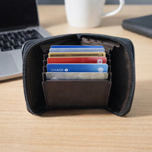 Compact Zip - Around Card Holder Wallet for Men & Women (1 Pc) - justgrabit.in | Just Grab It