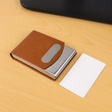 Premium Leather Finish Visiting Card Holder (1 Pc) - justgrabit.in | Just Grab It