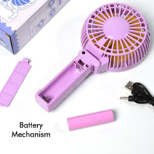 Portable Mini handy Fan & Personal Table Fan (Battery Not Include) - justgrabit.in | Just Grab It
