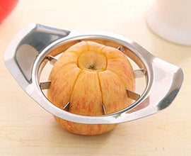 Stainless Steel Apple Cutter / Slicer with 8 Blades and Handle - justgrabit.in | Just Grab It