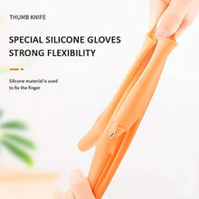 Gloves Silicone Thumb Knife Finger Protector Gears Cutting Vegetable Harvesting Knife - justgrabit.in | Just Grab It
