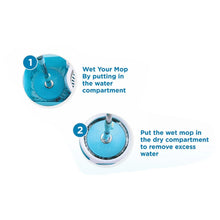 Spin Mop with Bigger Wheels and Plastic Auto Fold Handle for 360 Degree Cleaning - Justgrabit Inc.