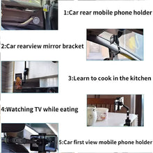 Multifunctional Car Rear View 360° Rotatable Mobile Holder - justgrabit.in | Just Grab It