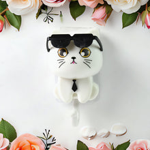 Cat Hook for Wall, Cute Cat Key Hook with Sunglasses (1 Pc) - justgrabit.in | Just Grab It