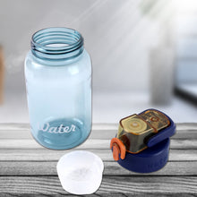 Blue Plastic Leak - Proof Flip Cap & Safty Lock Water Bottle (600ml Approx / 1 Pc) - justgrabit.in | Just Grab It