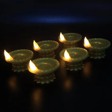 Set of 12 Water Sensor LED Golden Diyas - Justgrabit Inc.