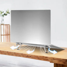 Mini Premium Metal Folding Portable Stand Compatible with Every Laptop, Keyboard and Tablet - justgrabit.in | Just Grab It