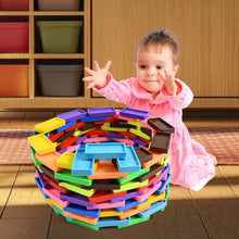 Kids 120 Domino Blocks Dominoes (120 Pcs Set) - justgrabit.in | Just Grab It