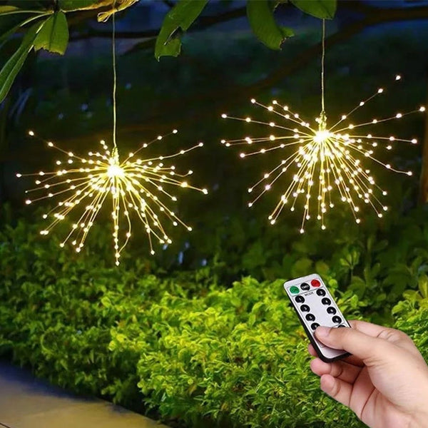 Remote Controlled Starburst Firework LED Hanging Decorative Light (1 Pc) - justgrabit.in | Just Grab It