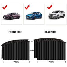 Car Window Curtain Sunshade | 4 Pcs Set with Hooks & Tapes - justgrabit.in | Just Grab It