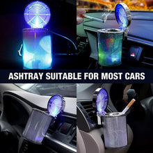 Premium Quality LED Illuminated Car Ashtray with Lid and Detachable Holder (1 Pc) - justgrabit.in | Just Grab It