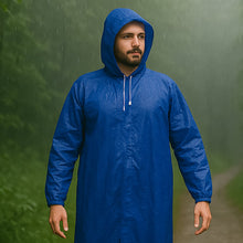 Large Durable Waterproof Hooded Raincoat For Men (1 Pc) - justgrabit.in | Just Grab It