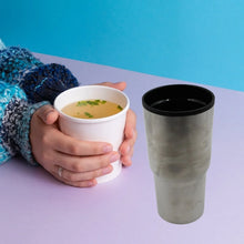 STAINLESS STEEL VACUUM GLASS INSULATED GLASS COFFEE CUPS DOUBLE WALLED TRAVEL MUG, CAR COFFEE MUG, Tumbler (Without Lid) - justgrabit.in | Just Grab It