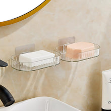 Self Adhesive Transparent Wall Mounted Soap Dish Holder (2 Pc) - justgrabit.in | Just Grab It