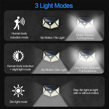 Outdoor Solar Lamp 100 LED Solar Light PIR Motion Sensor Wall Light ( 1 Pc) - justgrabit.in | Just Grab It