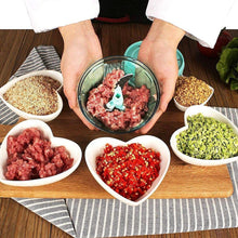 6 BLADE 2IN1 MANUAL FOOD CHOPPER, COMPACT & POWERFUL HAND HELD VEGETABLE CHOPPER (1000Ml) - Justgrabit Inc.