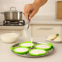 Idli Maker Cups (4 Pcs) – Food - Grade Silicone Non - Stick Idli/ Dhokla/ Egg Poacher Moulds - justgrabit.in | Just Grab It