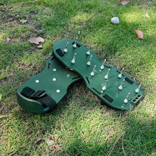 Lawn Aerator Sandals, Garden Grass Aerator Spiked Sandals Green Studded Shoes for Yard Patio Garden Excavation - Justgrabit Inc.