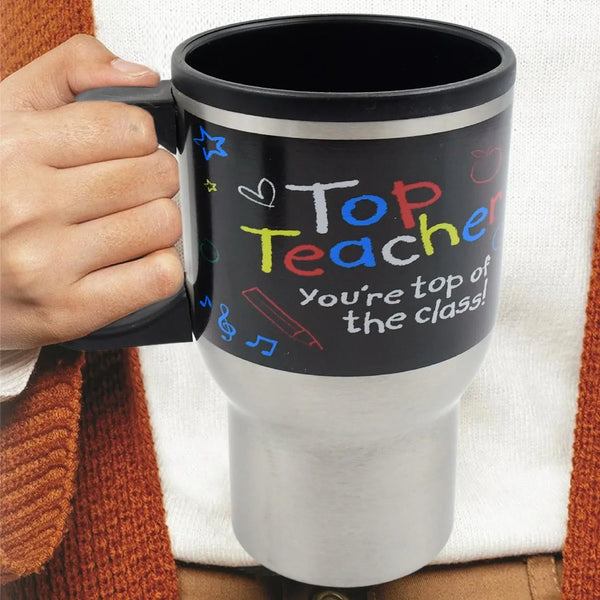 Stainless Steel Insulated Travel Mug - Double - Walled Vacuum Cup with Lid & Handle, Tumbler - Justgrabit Inc.