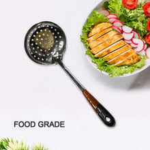 Kitchen Stainless Steel Best Skimmer Slotted Spoon - Cooking Utensils with Heat Resistant Plastic Handle - Justgrabit Inc.