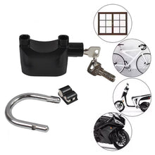 Plastic Body Waterproof Siren Alarm Smart Alarm Lock & 3 Keys (1 Set) - justgrabit.in | Just Grab It