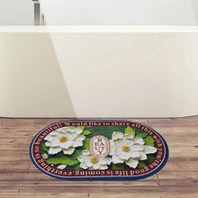 3D Visual Anti - Slip Absorbent Mat New Soft Super Absorbent Floor Mats, Cute Flowers Shower Drying Bathroom Mat (Mix Design / 1 Pc) - justgrabit.in | Just Grab It