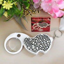 Double - Magnification Led Magnifiers Light Folding Keychain (1 Pc / Mix Color) - justgrabit.in | Just Grab It
