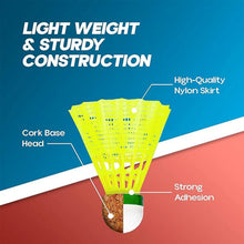 Knx Durable Plastic Shuttlecock (6 Pcs Set) - Justgrabit Inc.