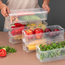 3 Fridge Storage Container, Fridge Organizer with Lid Stackable Fridge Storage Containers Plastic Freezer Storage Containers for Fish, Meat, Vegetables, Fruits, Pack of 3pcs, 1500ML Approx - Justgrabit Inc.