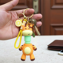 Cute Giraffe Cartoon Keychain (1 Pc) - justgrabit.in | Just Grab It
