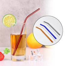 Reusable Glass Straws Clear Glass Drinking Straw (5 pcs Set) - Justgrabit Inc.