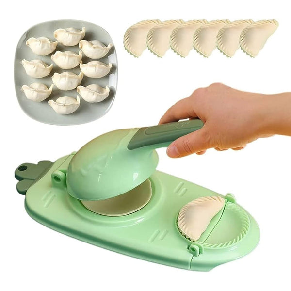 2 In 1 Dumpling Maker, Portable Dumpling Wrappers Maker (1 Pc) - justgrabit.in | Just Grab It