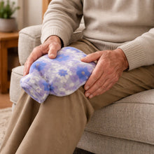 Floral Printed Soft Plush Hot Water Bag And Cover (19x12 Cm) - justgrabit.in | Just Grab It