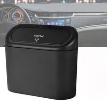 Mini Car Trash Can with Lid, Waterproof Car Trash Bin Storage Box (1 Pc) - justgrabit.in | Just Grab It