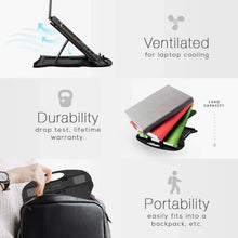 Adjustable Laptop Stand Patented Riser. With Portable Mobile Stand - Justgrabit Inc.