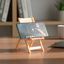 Mini Chair Shape Mobile Stand Holder (1 Pc / Peach Color) - justgrabit.in | Just Grab It
