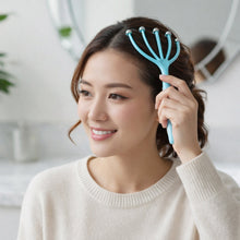 Handheld Five - Finger Head Massager with Rolling Ball Tips (1 Pc) - justgrabit.in | Just Grab It