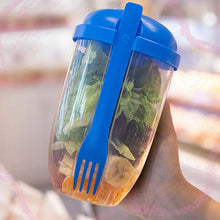 Fruit and Vegetable Salad Cups Easy Clean Salad Mixing Cup for Business People for Business Travel (1Pc) - justgrabit.in | Just Grab It