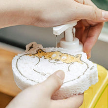 Compressed Wood Pulp Sponge. Creative Cartoon Design Scouring Pad Dishwashing Absorbing Pad. Kitchen Cleaning Tool. - Justgrabit Inc.